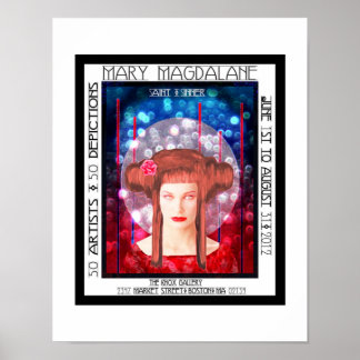 Mary Magdalane Art Gallery Show Boston MA Poster