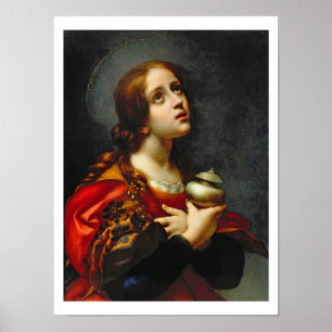 Mary Magdalene, 1660-70 (Öl auf Leinwand) Poster