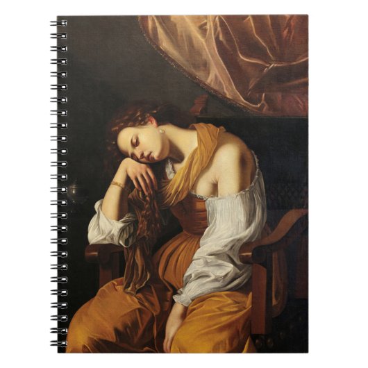 Mary Magdalene als Melancholy von Artemisia Gentil Notizblock (Vorderseite)