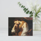 Mary Magdalene als Melancholy von Artemisia Gentil Postkarte (Stehend Vorderseite)