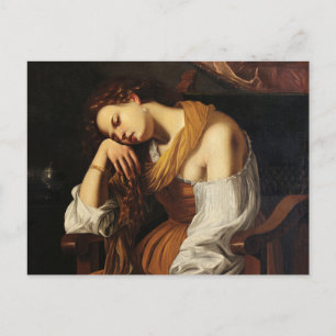 Mary Magdalene als Melancholy von Artemisia Gentil Postkarte