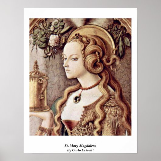 Mary Magdalene by Carlo Crivelli Poster (Vorne)