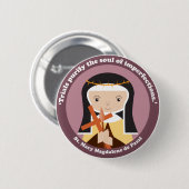 Mary Magdalene de Pazzi Button (Vorne & Hinten)