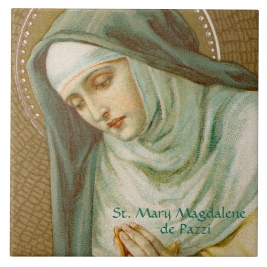 Mary Magdalene de Pazzi (JM 45) Fliese (Vorderseite)