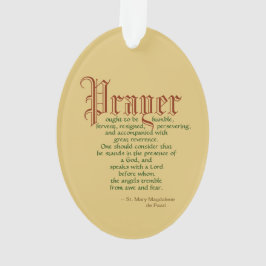 Mary Magdalene de Pazzi (JM 45) Oval Acrylic Ornament