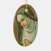 Mary Magdalene de Pazzi (JM 45) Oval Keramik Ornament (Rechts)