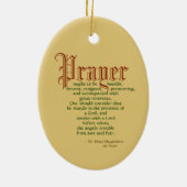 Mary Magdalene de Pazzi (JM 45) Oval Keramik Ornament (Hinten)