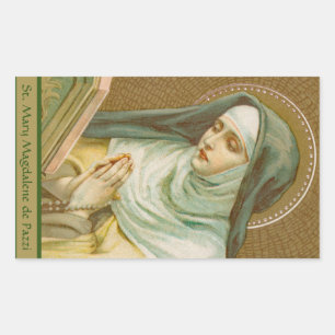 Mary Magdalene de Pazzi (JM 45) Rechteckiger Aufkleber
