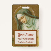 Mary Magdalene de Pazzi (JM 45) (Stil 2) Ausweis (Rückseite)