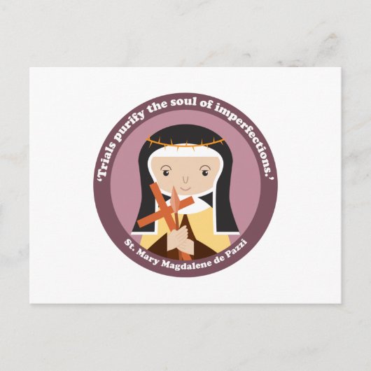 Mary Magdalene de Pazzi Postkarte (Vorderseite)