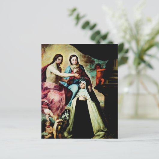 Mary Magdalene de Pazzi von Pedro de Moya (Stehend Vorderseite)