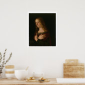 Mary Magdalene, Detail aus Jungfrau und Kind w Poster (Küche)