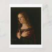 Mary Magdalene, Detail aus Jungfrau und Kind w Postkarte (Vorderseite)
