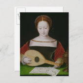 Mary Magdalene Eine Lute Postkarte (Vorne/Hinten)