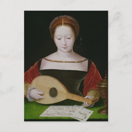 Mary Magdalene Eine Lute Postkarte (Vorderseite)