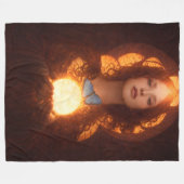 Mary Magdalene Fleece Blanket (Vorderseite (Horizontal))