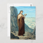 Mary Magdalene in der Wüste von Puvis de Chavannes Postkarte (Vorne/Hinten)