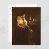 Mary Magdalene mit Nachtlicht, 1630-35 Postkarte (Vorne/Hinten)