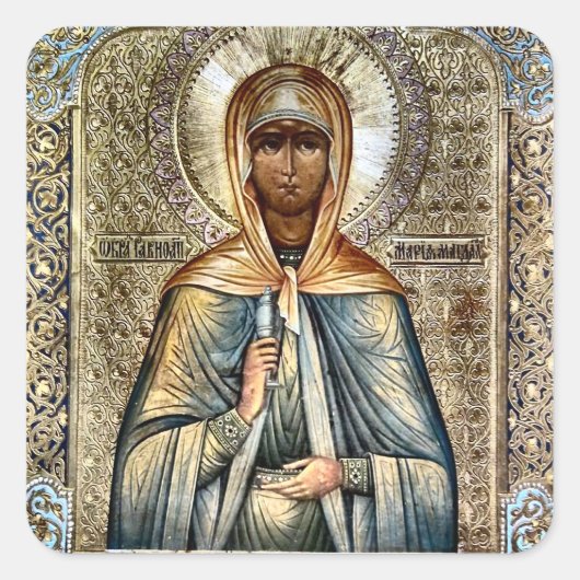 Mary Magdalene Orthodox Christian Sticker (Vorderseite)