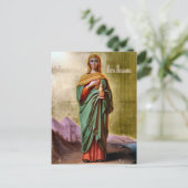 Mary Magdalene Orthodox Christliches Symbol Postkarte (Stehend Vorderseite)