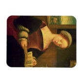 Mary Magdalene Reading (Öl auf Tafel) Magnet (Horizontal)