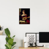 Mary Magdalene spielt die Lute Poster (Heimbüro)