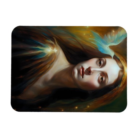 Mary Magdalene und ein Vogel herrliche Jeden Anlaß Magnet (Horizontal)