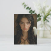 Mary Magdalene und eine Taube Postkarte (Stehend Vorderseite)