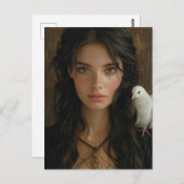 Mary Magdalene und eine Taube Postkarte (Vorne/Hinten)