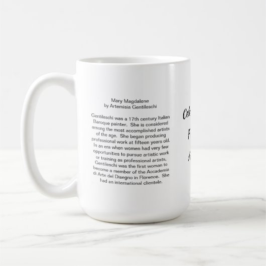 Mary Magdalene von Artemisia Gentileschi Kaffeetasse (Links)