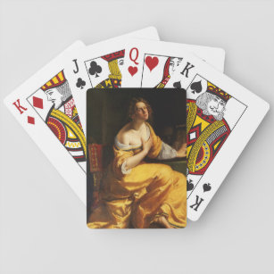 Mary Magdalene (von Artemisia Gentileschi) Spielkarten