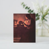 Mary Magdalene von Georges de La Tour Postkarte (Stehend Vorderseite)