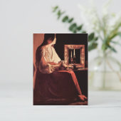 Mary Magdalene von Georges de La Tour Postkarte (Stehend Vorderseite)