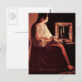 Mary Magdalene von Georges de La Tour Postkarte (Vorne/Hinten)
