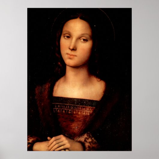 Mary Magdalene von Perugino Poster (Vorne)