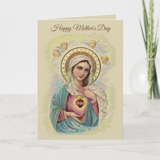 MARY MAPPY'S DAY JUNGFRAU MARY RELIGIOUS CARD KARTE (Vorderseite)