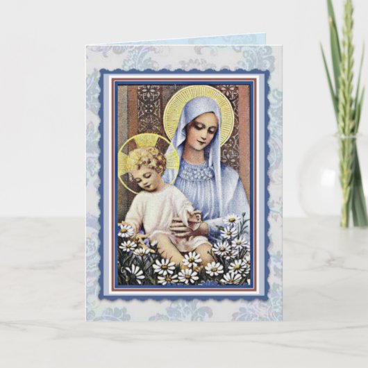 MARY MAPPY'S DAY JUNGFRAU MARY RELIGIOUS CARD KARTE (Vorderseite)
