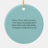 Mary, Mary, ziemlich gegensätzlich Keramik Ornament (Hinten)