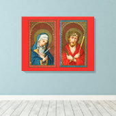 Mary, Mater Dolorosa & Jesus, Ecce Homo Leinwanddruck (Insitu (Holzboden))