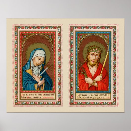 Mary, Mater Dolorosa & Jesus, Ecce Homo Poster (Vorne)
