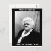 Mary McLeod Bethune Postkarte (Vorne/Hinten)