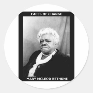 Mary McLeod Bethune Runder Aufkleber