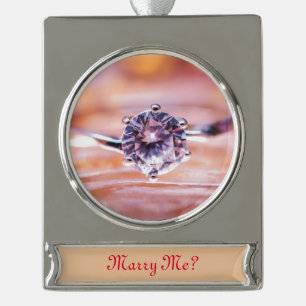 Mary Me Personalisiert Banner-Ornament Silber