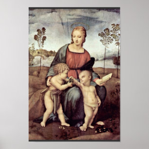 Mary mit Christkind und John the Baptist, Poster
