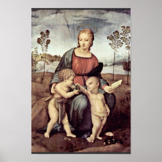 Mary mit Christkind und John the Baptist, Poster (Vorne)