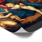 Mary mit Christkind und John the Baptist Poster (Ecke)