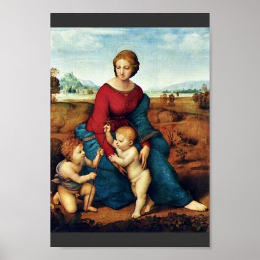 Mary mit Christkind und John the Baptist Poster (Vorne)