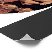 Mary mit Christkind und John the Baptist Tondo Poster (Ecke)