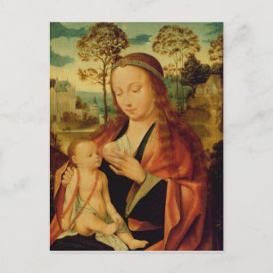 Mary mit dem Christ Child, Anfang des 16. Jahrhund Postkarte