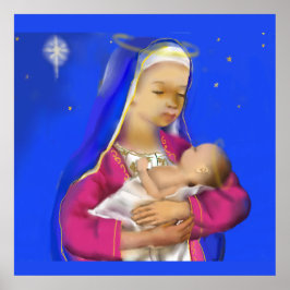 Mary mit Jesus Poster